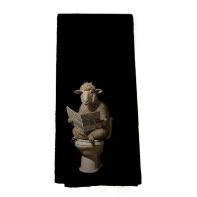 Divertidas toallas de mano para ovejas, toallas de mano para regalos de ovejas para decoración de baño, color 035 Foto 1 de 4