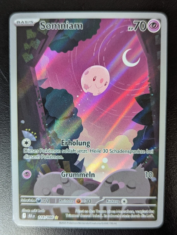 Pokemon Karte Somniam 116/086 Illustration Rare Deutsch Near Mint - Bild 1 von 1