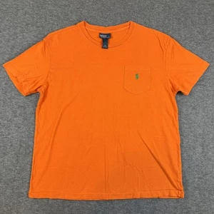 Vintage Ralph Lauren Polo Shirt Mens M Pocket Embroidered Green Pony Classic Tee - Picture 1 of 9