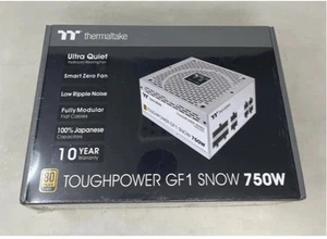 Thermaltake Toughpower GF1 750W Snow Edition 80+ Gold Fully Modular Power Supply - Afbeelding 1 van 9