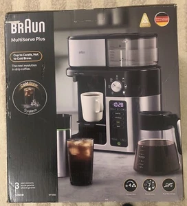 Braun MultiServe Plus 10-Cup Free Drip Coffee Maker Stainless Steel New in Box - Picture 1 of 3