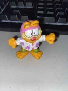 Vintage Garfield PVC Figure Hawaiian Figurines 1981 Flower Shirt 2 in$ - Picture 1 of 9