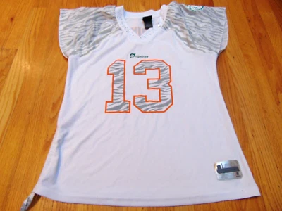 JERSEY MUJER REEBOK NFL MIAMI DOLPHINS DAN MARINO RETRO COQUETEO TALLA L Foto 1 de 4