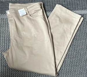 Marks & Spencer Ladies PER UNA Jeans Roma Rise Straight Caramel Size 24 Regular - Picture 1 of 8