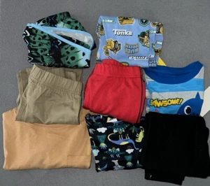 Boys lot of 8 clothes 4T shorts pants pj's T-Shirt sweatpants nike carter UA NWT - Picture 1 of 20