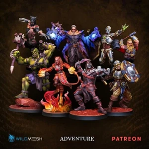Fine Detailed DnD Miniatures RPG Tabletop Models wildmesh, retributors avenger p - Picture 1 of 19