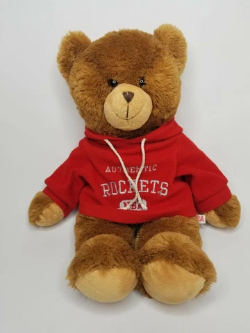 NBA Authentic Teddy Bear Houston Rockets 20 inch Red Hoodie Cover