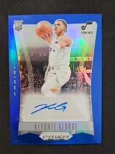 2023-24 Panini Prizm Deca Keyonte George /49 True Blue Jazz Rookie Auto #DS-KEY - Picture 1 of 3
