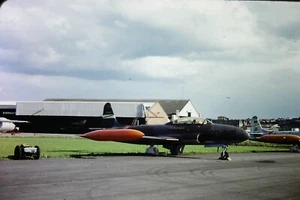 LOCKHEED T-33A SHOOTING STAR Aircraft, Filton - Vintage 35mm SLIDE (1964) - Foto 1 di 2