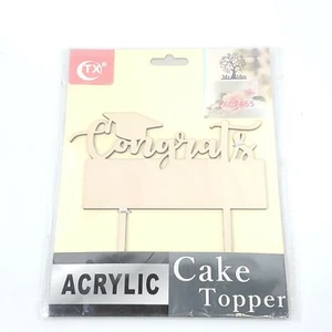 New Congrats Graduation Cake Topper Graduate Party Supplies Fast Free Shipping - Picture 1 of 4