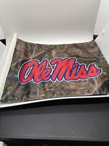 Ole Miss Rebels football Camo Car Flag New - Picture 1 of 4