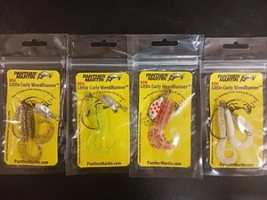 4 packs-Panther Martin Lil Curly 4WR 4 Colors Houdini, White/red, Char, white - Picture 1 of 6