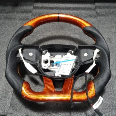 Volante térmico de fibra de carbono apto para Dodge Charger Challenger Trackhawk SRT Foto 1 de 3