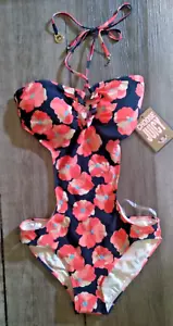 Juicy couture Y2K Poppy Monokini Bikini SWimsuit Small NEW $189 - Picture 1 of 8