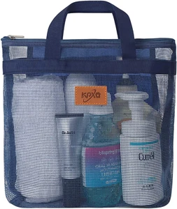 Shower Caddy Mesh Tote Bag, Mesh Shower Bag, Quick Dry Toiletry Bath Bag, Hangin - Picture 1 of 7