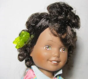 1980s VINTAGE PLAYSKOOL LOLLY DOLLY GROWING HAIR AA Ethnic Doll Dress & Shoes - Picture 1 of 4