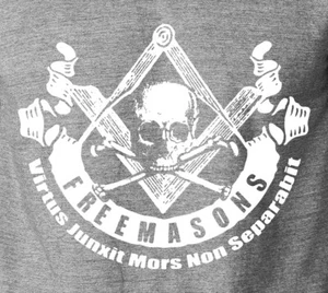 FREEMASONS Masonic T-Shirt Square Compass Skull Masonry Illuminati S-6XL Tee - Bild 1 von 14