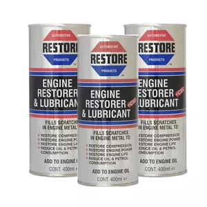 Try Mercedes Benz MB engine smoke noise  AMETECH RESTORE OIL 3x400mls NEW - Picture 1 of 1