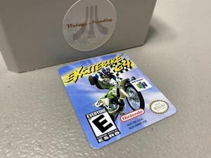 Excitebike 64 (N64 Nintendo) Replacement Label - Picture 1 of 1