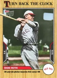 2021 Topps Now Turn Back The Clock Babe Ruth #36 Baseball Card(PR:1,372) - Picture 1 of 2