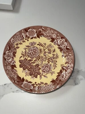 Spode Archive Collection Jasmine 8.5” Pasta / Salad Bowl Rust Yellow  New - Image 1 of 4