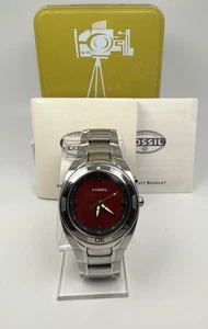Fossil Big Tic Watch AM-3847 Silver Tone Color Changing Face - New Battery - Picture 1 of 9