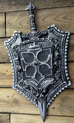 Crusader Shield & Sword Set - Gods & Goddesses - Medieval Costume Halloween - Image 1 of 4