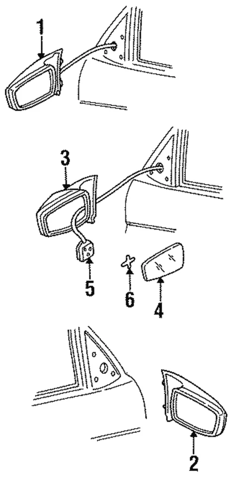 Genuine GM Mirror Assembly 10255863 Foto 1 de 1