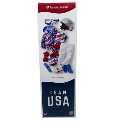 American Girl Team USA Snowboarding Set Olympics Downhill Retired NEW Box 2022 - Image 1 of 4