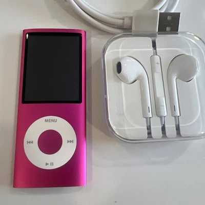 Pink New Battery  Apple iPod Nano 4th Generation8GB Exceptional Condition TESTED - Image 1 of 4