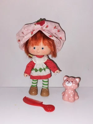 Vintage Strawberry Shortcake Herself Doll With Custard Cat 1980s - Image 1 of 4