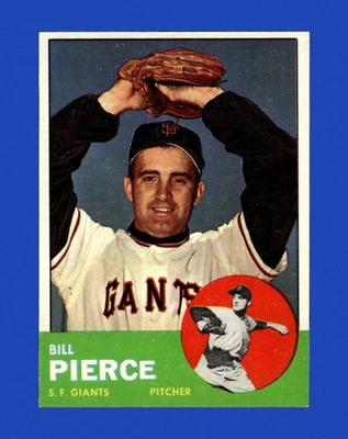 1963 年 Topps Set-Break # 50 Billy Pierce 近乎完好或更好 * GMCARDS* — 第 1/2 张图片