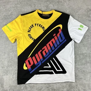 Black Pyramid Shirt Mens 2XL Yellow White Black Graphic Pyramid 1999 Tee XXL - Picture 1 of 10
