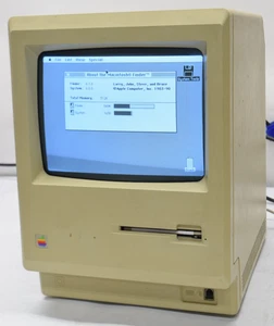 Vintage Apple Macintosh Mac 512k M0001W 800k - TESTÉ - BOOTS - Photo 1/8