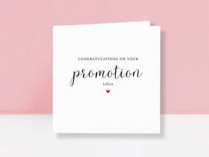 Personalised Promotion Card – New Job Card - Good Luck Card - You Can Do It Card - Picture 1 of 13