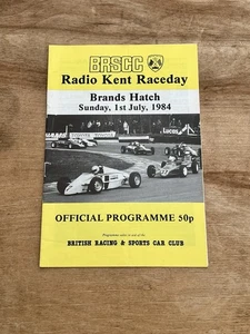 BRANDS HATCH 1st July 1984 Radio Kent Race day Official Programme - Picture 1 of 10