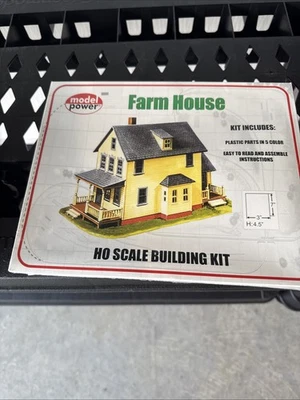 Model Power 433 HO Scale Farm House Building Kit NEW - Image 1 of 4