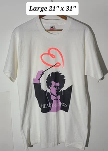 Vintage 90s Heartstrings Conductor White Large T-Shirt Single Stitch Made in USA - Picture 1 of 5
