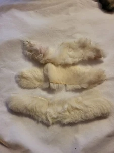 3 Vintage 1959-60er Barbie Kaninchenfell Stola selten - Bild 1 von 4