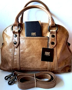 FRYE MELISSA BEIGE 428 $ UMHÄNGETASCHE ABGENUTZT LEDER SCHULTER CROSS BODY BAG - Bild 1 von 12