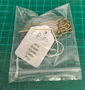 20 x Messing Mützenabzeichen Splinte.    C.P 50 - Bild 1 von 2