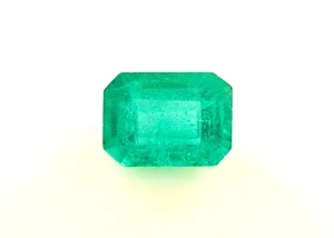 1,28 ct IGI zertifizierter sambischer natürlicher SMARAGD Smaragdschliff satte grüne Farbe - Bild 1 von 5