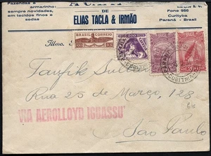Brasilien 1934 Aerolloyd Iguassu Brief Parana Sao Paulo Flugpost / 1257 - Picture 1 of 2