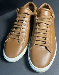 Oliver Cabell Men’s Brown Low Lace Up Sneaker/ Shoe Size 11 EU44 Made Italy - Picture 1 of 10