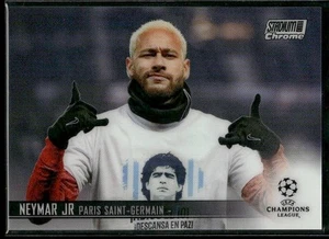 2020-21 Stadium Club Chrome UEFA Champions League #89 Neymar Jr Refractor - Picture 1 of 2