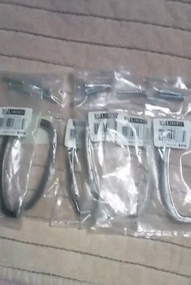 Lote de 6 nuevos tiradores de cajón Liberty acabado níquel plata centro 3" Foto 1 de 4