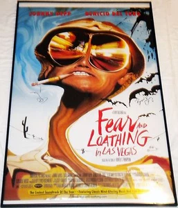 JOHHNY DEPP BENICIO DEL TORO SIGNED FEAR & LOATHING VEGAS ORIGINAL POSTER! PROOF - Picture 1 of 4