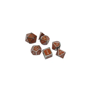 Metal Dungeons and Dragons Dice - Orange Dream New - Picture 1 of 2