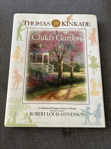 Thomas Kinkade A Childs Garden Of Verses Scriptures Prayers & Poems DJ - Picture 1 of 14