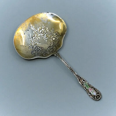 No. 10 por Dominick & Haff Esterlina Esmaltada Dorado Bon Bon Cuchara Sin Mono Foto 1 de 4